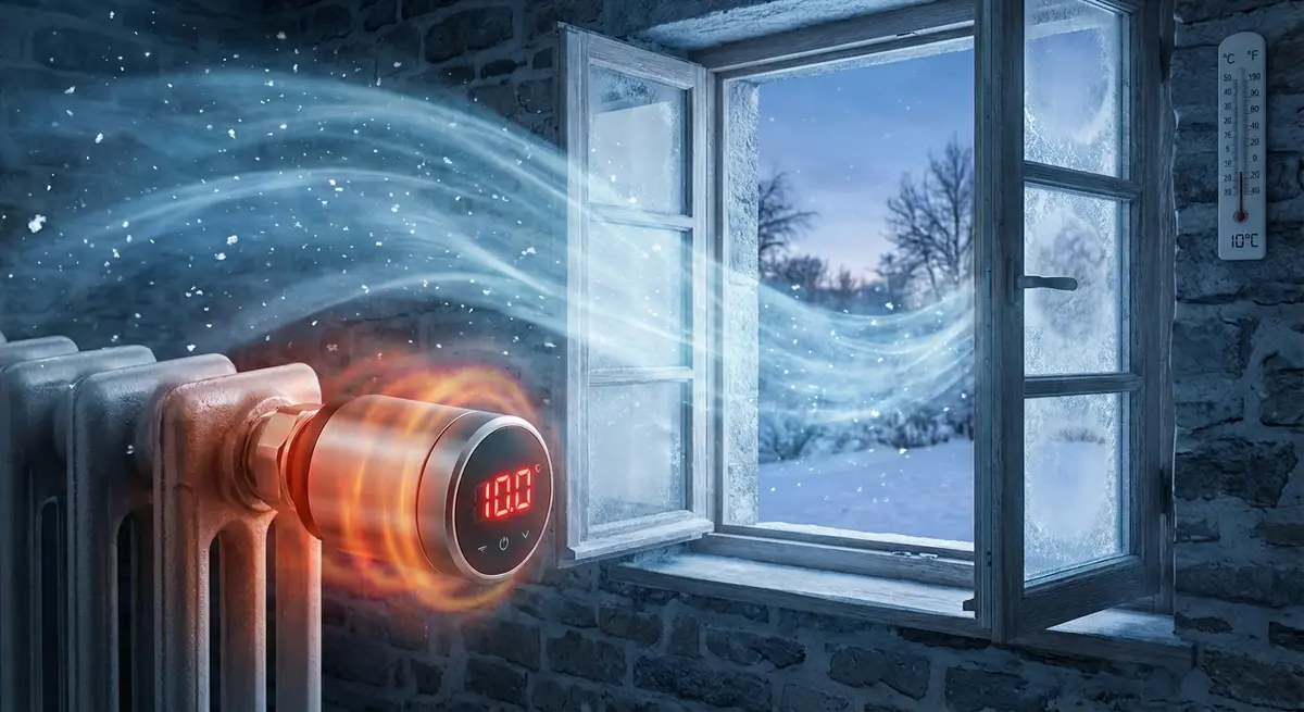 Le thermostat intelligent qui chauffe dans le vide : l'erreur du radiateur et de la fenêtre ouverte