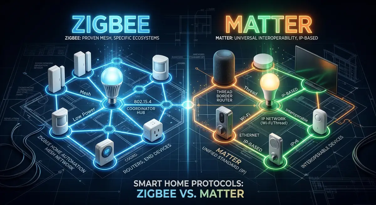 Zigbee vs Matter en 2026 : Lequel Choisir pour votre Domotique ?